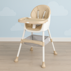 Стульчик для кормления Toti Т-92252 стальная конструкция, материал ткани PU, съемный столик, корзина