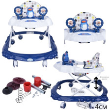 Детские ходунки Bambi M3168 Penguin. Бело-Синий