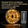 Гирлянда Росса 100 м/1000 High-Brightness LED, IP44, теплый свет, USB + пульт