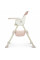 Дитячий стільчик для годування M 4136-2 PINK, складний, екошкіра, 5-точкові ремені безпеки