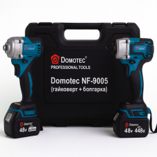 Набір акумуляторних інструментів Domotec NF-9005 (гайковерт + болгарка) 48V, 4.0Ah, у кейсі