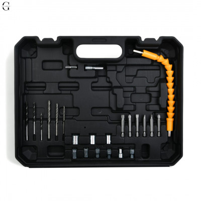 Шуруповерт DeWALT 36V Безщітковий + 2 АКБ 2Ah + Металевий патрон + Набір інструментів  №3