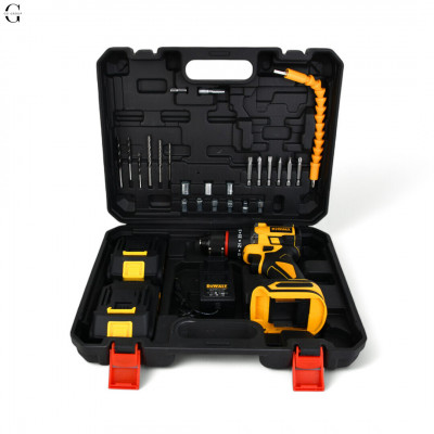 Шуруповерт DeWALT 36V Безщітковий + 2 АКБ 2Ah + Металевий патрон + Набір інструментів  №2