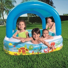 Дитячий басейн з навісом BESTWAY 52192 265л, 140×140×24см, від 2 років