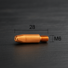 Наконечник токознімний М6×28 мідний, для зварювального дроту 1,0 мм MIG/MAG