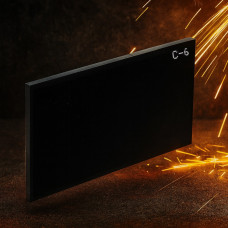 Светофильтр С-6 (DIN 12) 50×102 мм для сварочной маски, защита от УФ и инфракрасного излучения