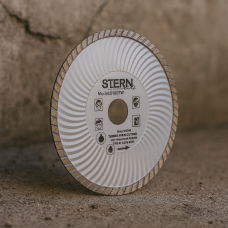 Алмазний диск TURBO STERN 180×2.8×22.2 для швидкого різання бетону, каменю, цегли та будівельних матеріалів