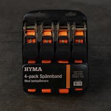 Стяжной ремень 4,5м 250/500кг набор 4шт для багажа и груза (HYMA)
