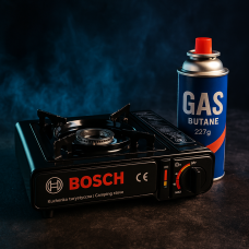 Портативна туристична газова плита BOSCH з пластиковим кейсом