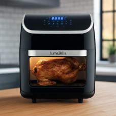 Аэрофритюрница LumaBella B-9006, 14 л, 2500 Вт, сенсорное управление, 10 режимов, без масла, антипригарное покрытие