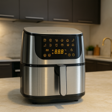 Аэрофритюрница LumaBella LB-60010, 10 л, 2000 Вт, антипригарное покрытие, таймер 60 мин, защита от перегрева