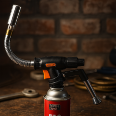 Газовая горелка с пьезоподжигом Gas Torch Flamethrower Butane Burner для кухни, пайки и туризма