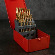 Набор сверл Drillpro HSS 1–13 мм с титановым покрытием для металла и дерева, 13/19/25 шт.
