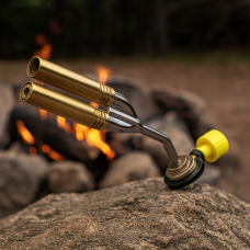 Газовая горелка с двойным пламенем TWIN BRAZING KT-2108 для пайки, ремонта, кулинарии, туризма