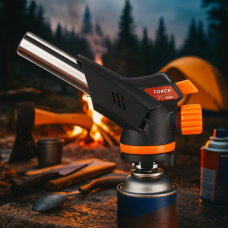 Газовая горелка FIRE BIRD 509 с пьезоподжигом для кухни, пайки, кемпинга и разжигания огня.