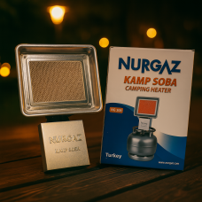 Газовий інфрачервоний обігрівач Nurgaz NG-309 1.5 кВт для дачі, гаража, майстерні, з редуктором