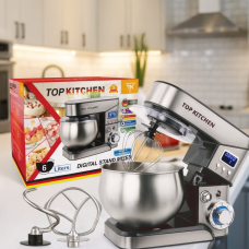 Миксер планетарный Top Kitchen TK-00224, 6 л, 4000 Вт, кухонный тестомисс с дисплеем
