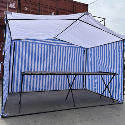 Торговая палатка 3×2 м с тентом и трубчатым каркасом, брендирование под заказ, №0