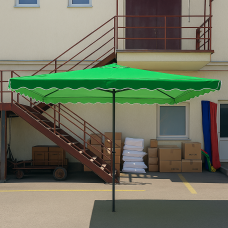 Торгова парасолька Munsen 3×3 м з вітровим клапаном і УФ-захистом, нейлон, металева конструкція