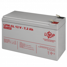 Акумулятор гелевий LPM-GL 12V - 7.2 Ah