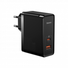 Мережевий зарядний пристрій Baseus GaN5 Pro 2 порти, USB+Type-C 100W Чорний (CCGP090201)