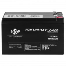 Акумулятор AGM LPM 12V - 7.2 Ah