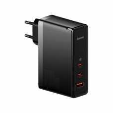 Мережевий зарядний пристрій Baseus GaN5 Pro 3 порти, USB+Type-C 140W Чорний (CCGP100201)