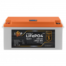 Акумулятор LP LiFePO4 LCD 12V (12,8V) - 230 Ah (2944Wh) (BMS 150A/75A) пластик