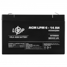 Акумулятор AGM LPM 6V - 14 Ah