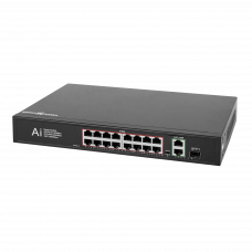 Комутатор мережевий POE GV-010-D-16+2 PG+1 SFP