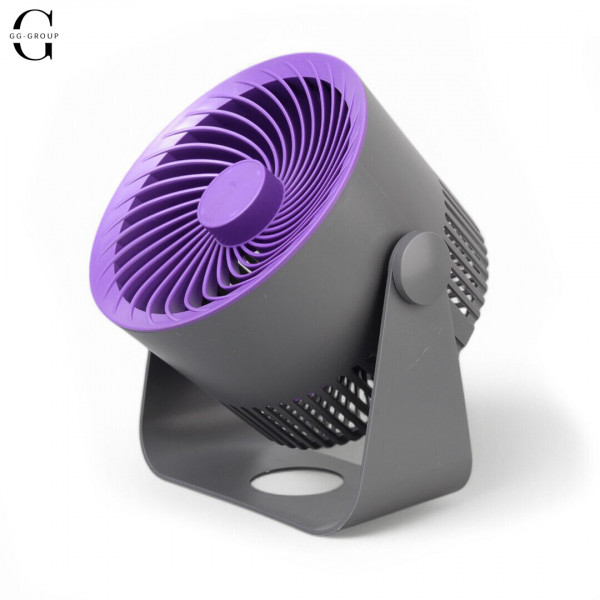 Настільний-настінний вентилятор з аккумулятором USB, 3 швидкості, 195×120×210 мм, портативний