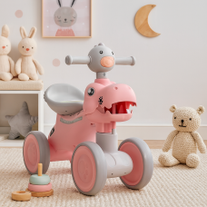Каталка-толокар BAMBI M6025E-8 з музикою, підсвічуванням корпусу та динозавром, EVA-колеса
