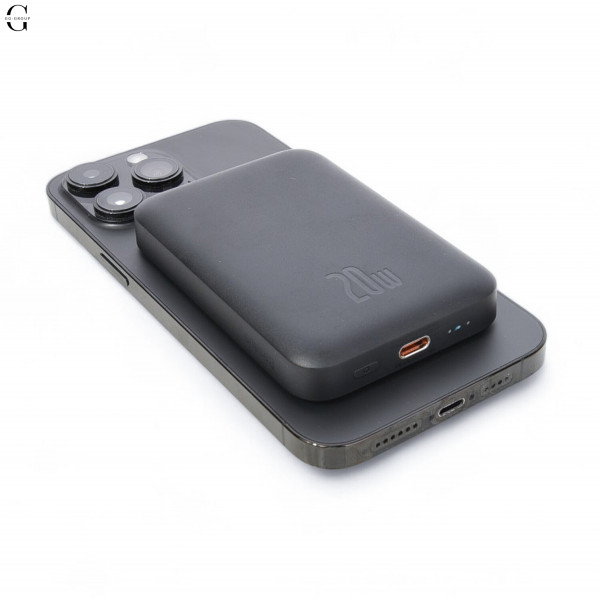 Power Bank Baseus Magnetic Wireless 6000mAh 20W с магнитной беспроводной зарядкой Black