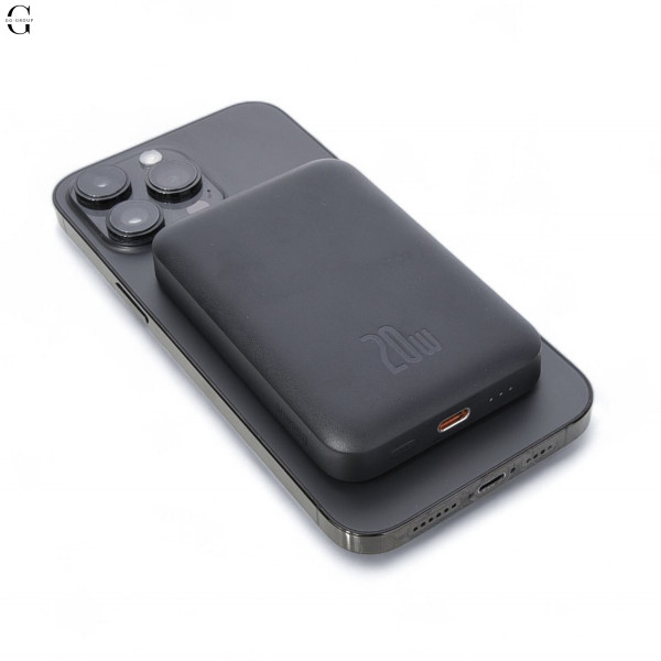 Power Bank Baseus Magnetic Wireless 6000mAh 20W с магнитной беспроводной зарядкой Black