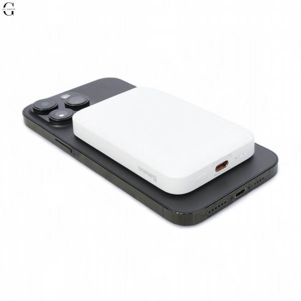Power Bank Baseus Magnetic Wireless 6000mAh 20W з магнітною бездротовою зарядкою White
