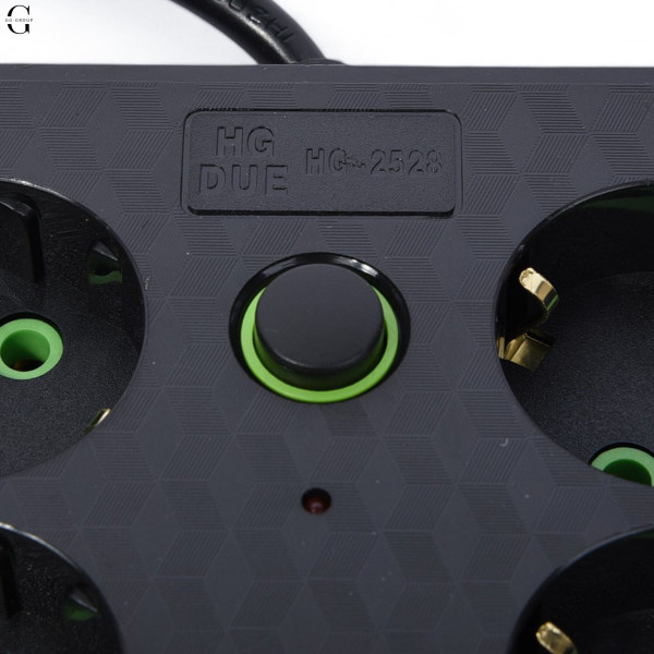 Мережевий фільтр Подовжувач USB ТК-11 (8×220В + 4×USB + 1×Type-C), F16u, чорний, 5 м
