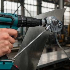 Насадка-ножиці по металу для шуруповерту/дрилі — універсальне високоточне різання листового металу