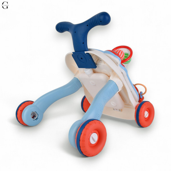 Детские каталка-ходунки LimoToy 2в1 HB 0049, игровой центр, музыкальная панель, баскетбольное кольцо