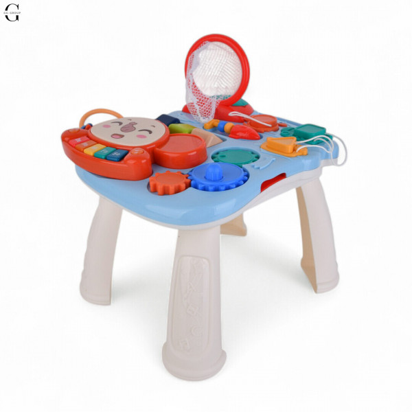 Детские каталка-ходунки LimoToy 2в1 HB 0049, игровой центр, музыкальная панель, баскетбольное кольцо