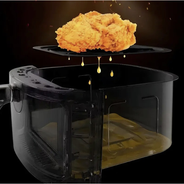 Аэрофритюрница Hoffmans HM-788 12L с двумя ТЭНами, 2400W, сенсорным управлением и 12 режимами