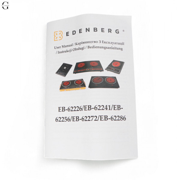 EDENBERG EB-62286 Индукционная + Инфракрасная Плита 2 Конфорки 3500 Вт Сенсорная Стеклокерамика