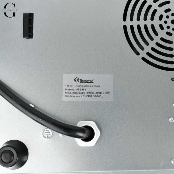 Індукційна варильна поверхня Domotec MS-5864, 4 конфорки, 5900 Вт, сенсорне керування