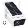 Камера відеоспостереження не поворотна WiFi Q2 (ICSEE) (WIFI Solar Camera 3MP (оригінал) FHD-Contains two 18650 batteries)