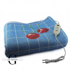 Простирадло електричне Electric Blanket 150х120см (у клітинку, Вишні)