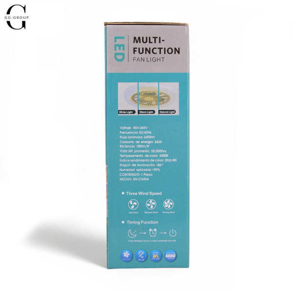 Лампа – вентилятор у патрон LED Multi-Function Fan Light E27 