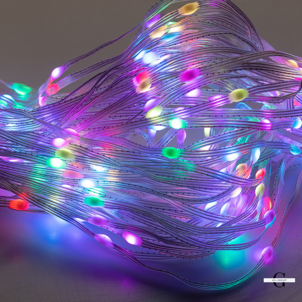 Розумна гірлянда Smart штора 200 LED 3*2 м з керуванням зі смартфона, мультиколор