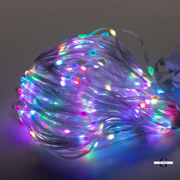 Розумна гірлянда Smart штора 400 LED 3*3 м з керуванням зі смартфона, мультиколор