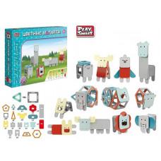 Конструктор магнітний 2469 (12/2) “Play Smart“, 60 деталей, в коробці