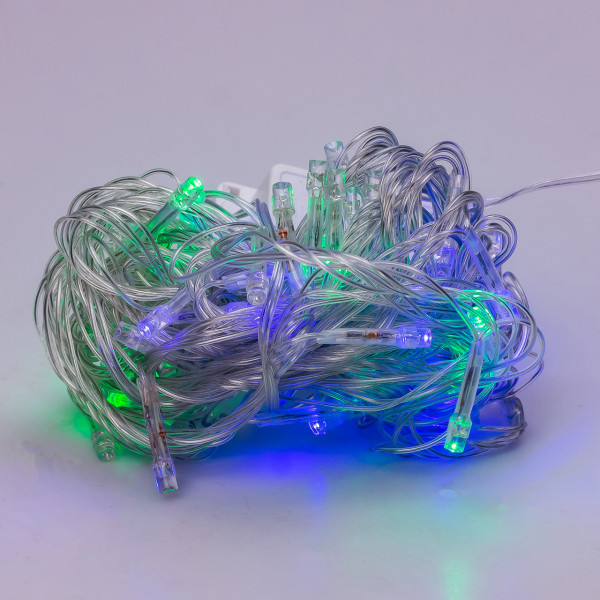 Гірлянда нитка світлодіодна GarlandoPro 100 LED 6м 8 режимів гірлянда новорічна