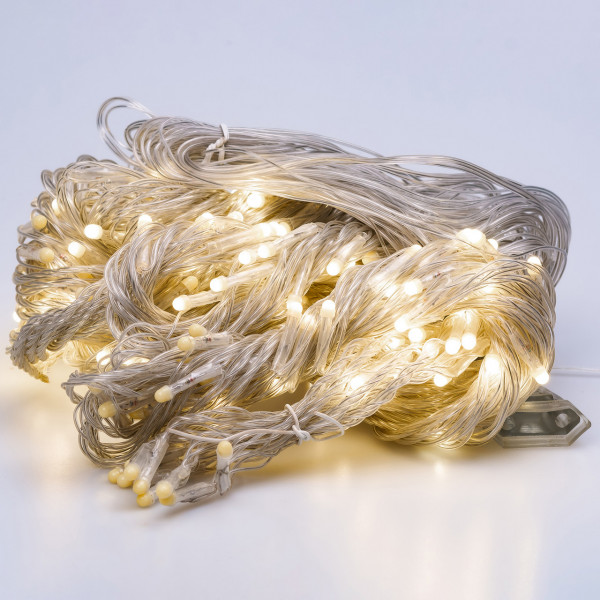 Гірлянда світлодіодна GarlandoPro 600 LED 3х3 м 16 ліній 8 режимів Жовтий